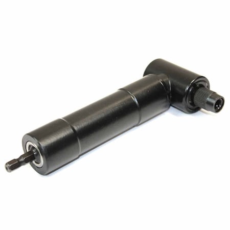 Big Horn Heavy-Duty Angle Screwdriver Adapter with Lock - Quick Release 1/4 Inch Shank 19341